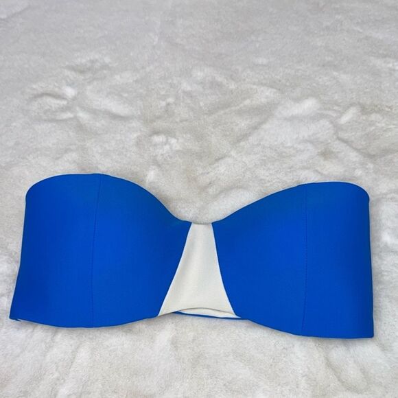 Mikoh Bandeau Strapless Bikini Top Size Small - Picture 1 of 5